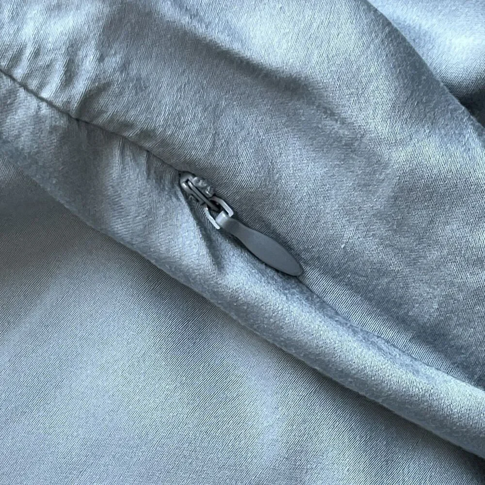 Cozy Earth Luxury Bamboo Duvet Cover King Limited Edition River (Blue) Zipper